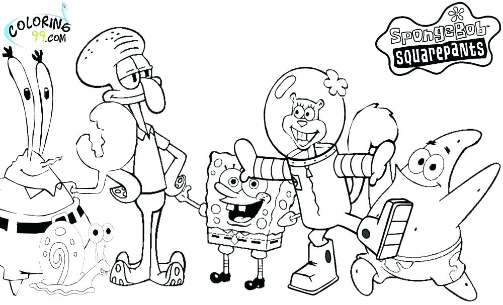 1000x607 Pants Coloring Page Sponge Bob Square Pants Coloring Pages Pants