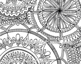 Five Mandala Coloring Pages Adult Coloring Colouring Book Inside 340x270 Five Mandala Coloring Pages Adult Coloring Colouring Book Inside