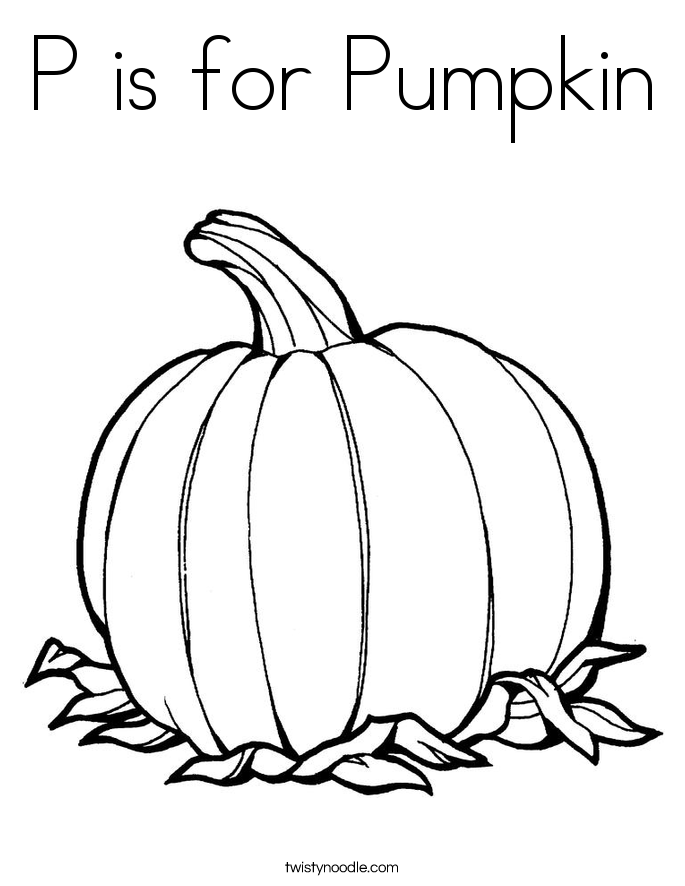 685x886 P Is For Pumpkin Coloring Page