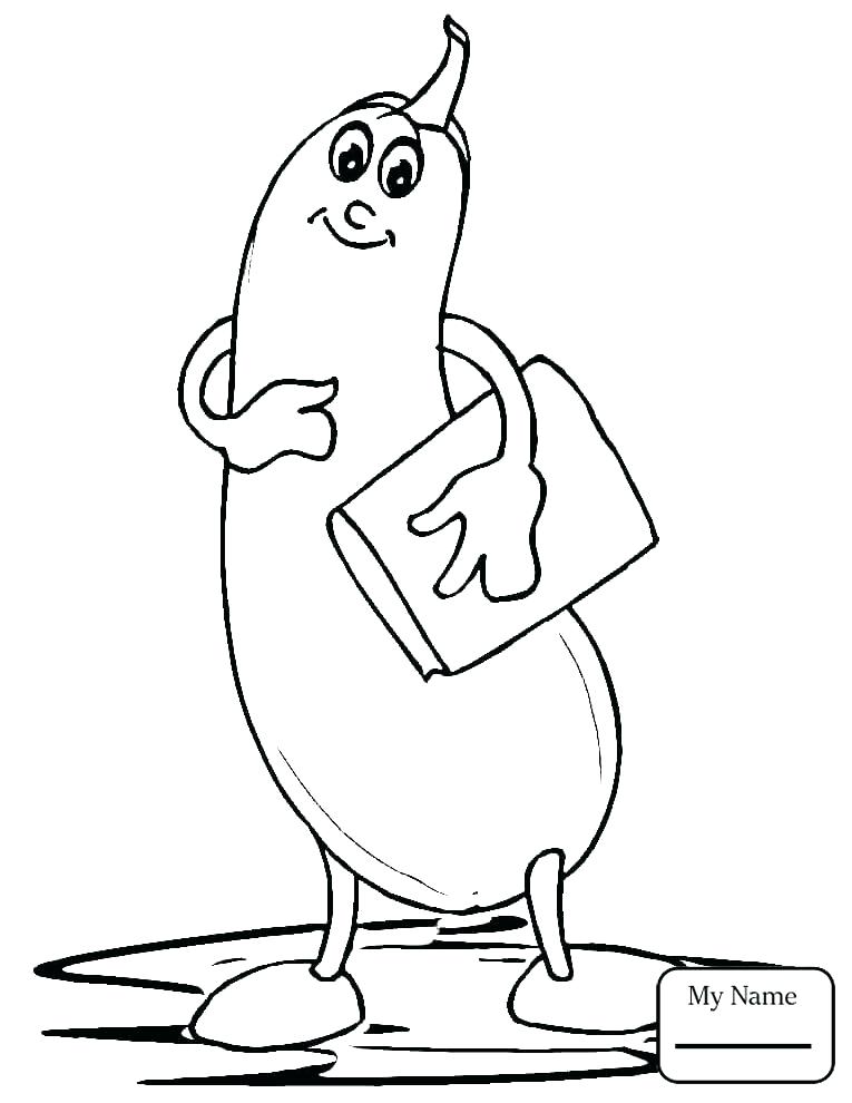 765x990 Squash Coloring Page Squash Coloring Page Zucchini With Book