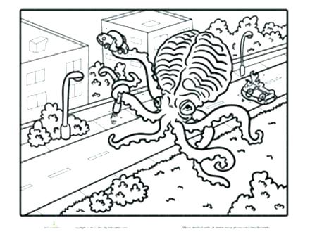Squid Coloring Pages Squid Coloring Pages Giant Squid Coloring 440x330 Squid Coloring Pages Squid Coloring Pages Giant Squid Coloring
