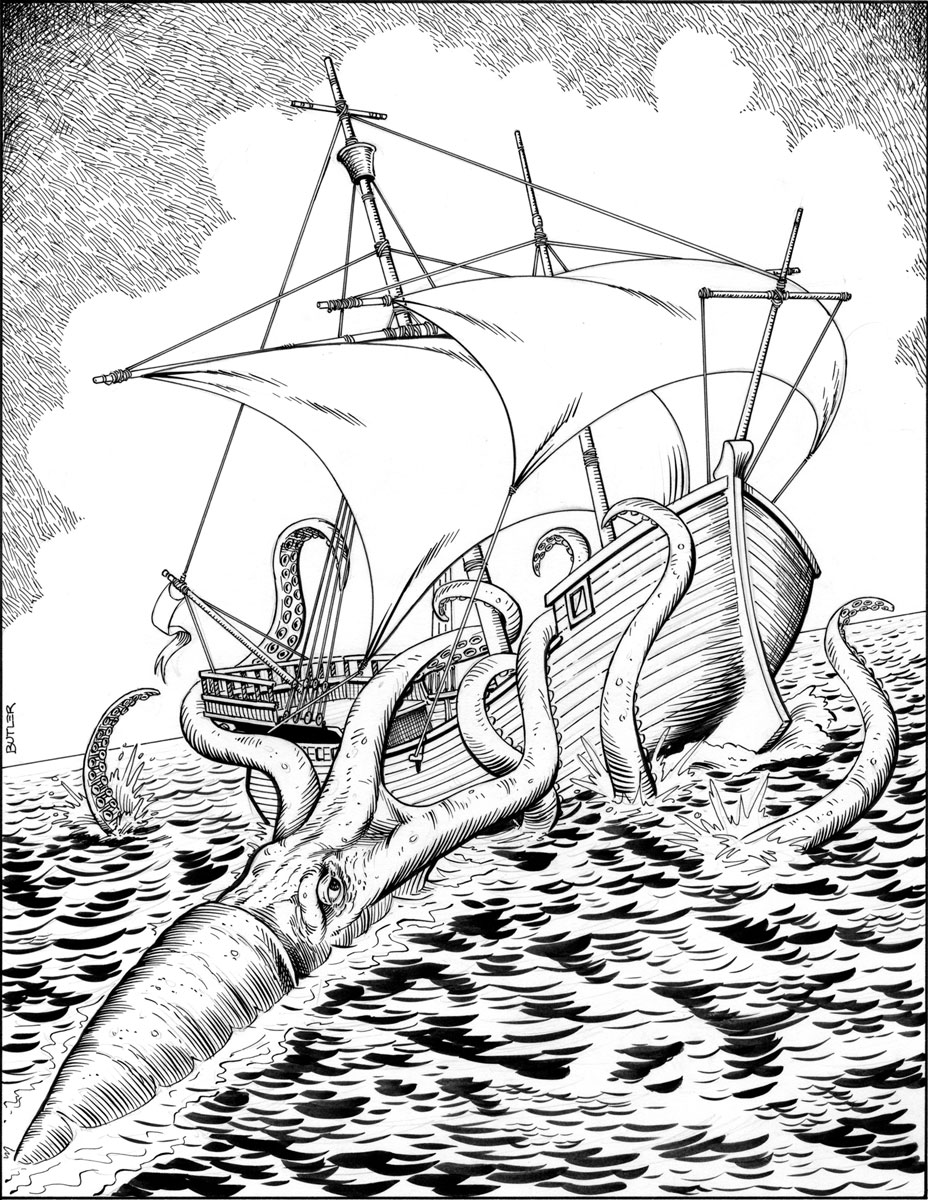 Excellent Giant Squid Coloring Page Pages Free 928x1200 Excellent Giant Squid Coloring Page Pages Free