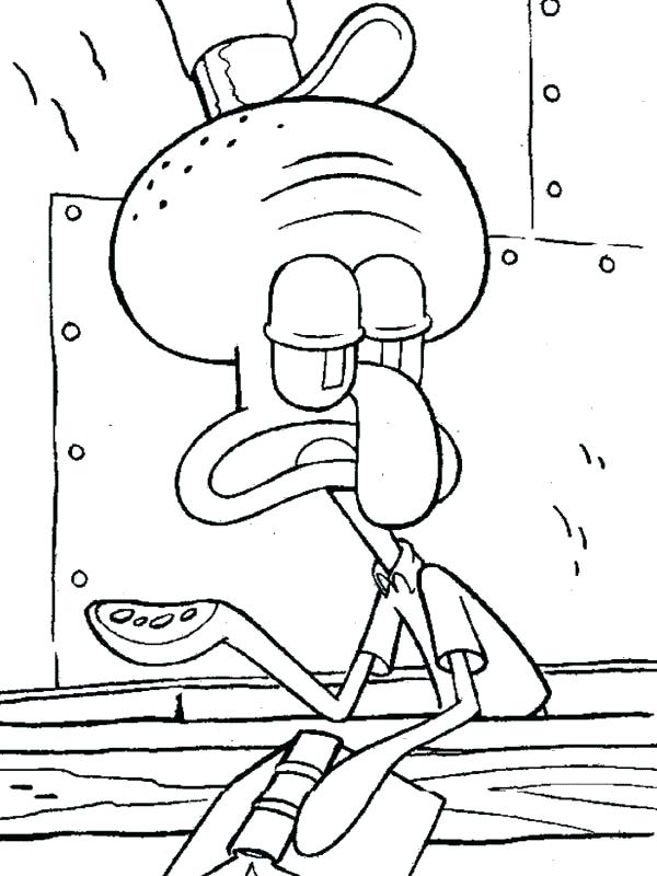 600x800 Squidward Coloring Pages Here Are Coloring Pages Pictures Is So