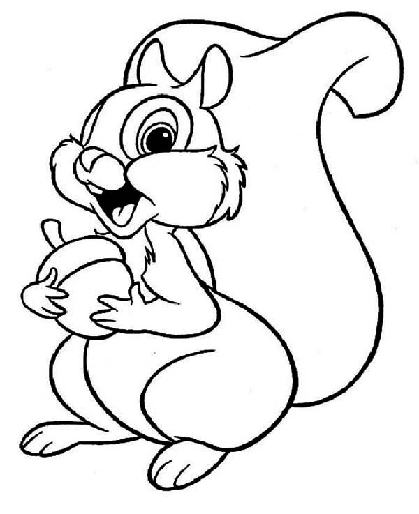 600x737 Disney Squirrel Coloring Page