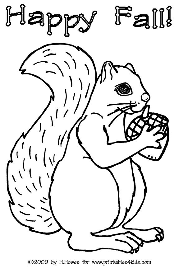 576x864 Squirrel Coloring Page Printables For Kids Free Word Search