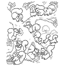 230x230 Top 25 Free Printable Squirrel Coloring Pages Online