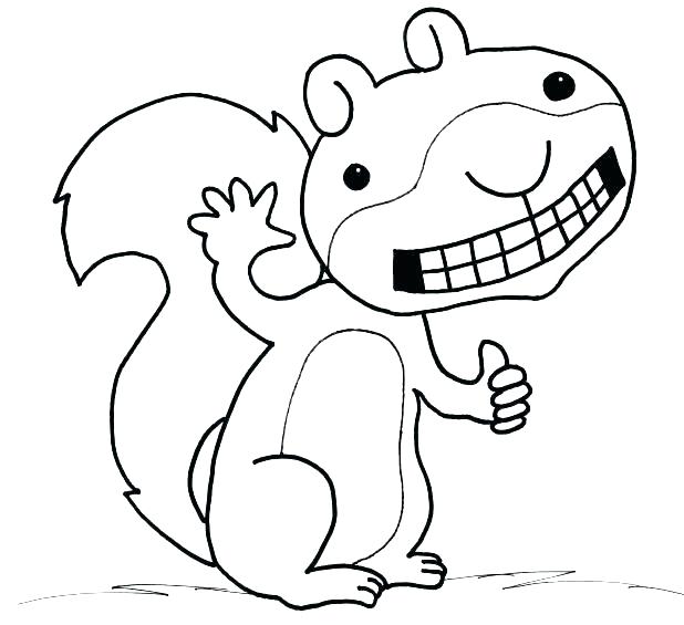 618x565 Coloring Pages Of Squirrels Entertaining Squirrel Coloring Pages