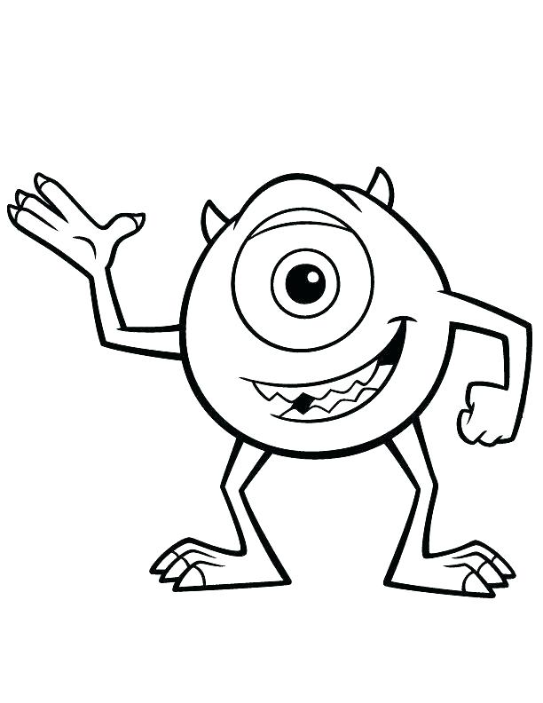 612x792 Monsters Inc Coloring Pages Mike Coloring Pages Monsters Inc