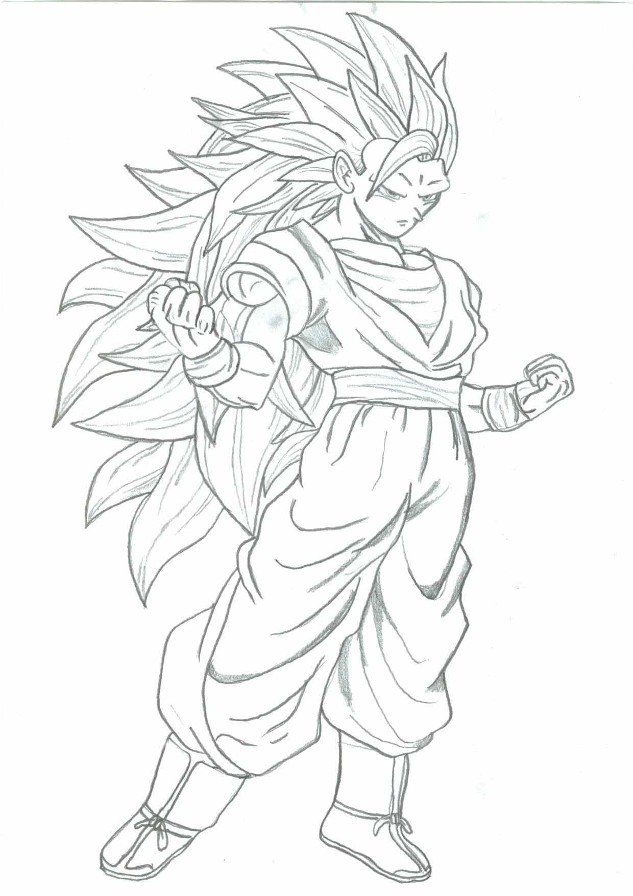 Ssj Goku Coloring Pages