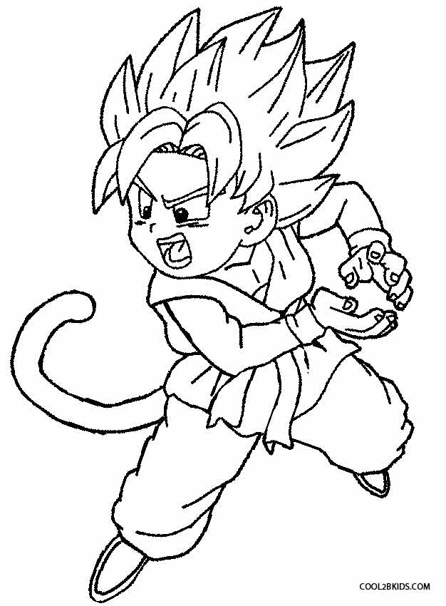 Printable Goku Coloring Pages For Kids Cool2bkids 626x850 Printable Goku Coloring Pages For Kids Cool2bkids