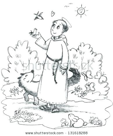 St Francis Coloring Page at GetColorings.com | Free printable colorings