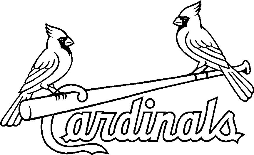 864x528 St Louis Coloring Pages St Louis Cardinals Logo Coloring Page