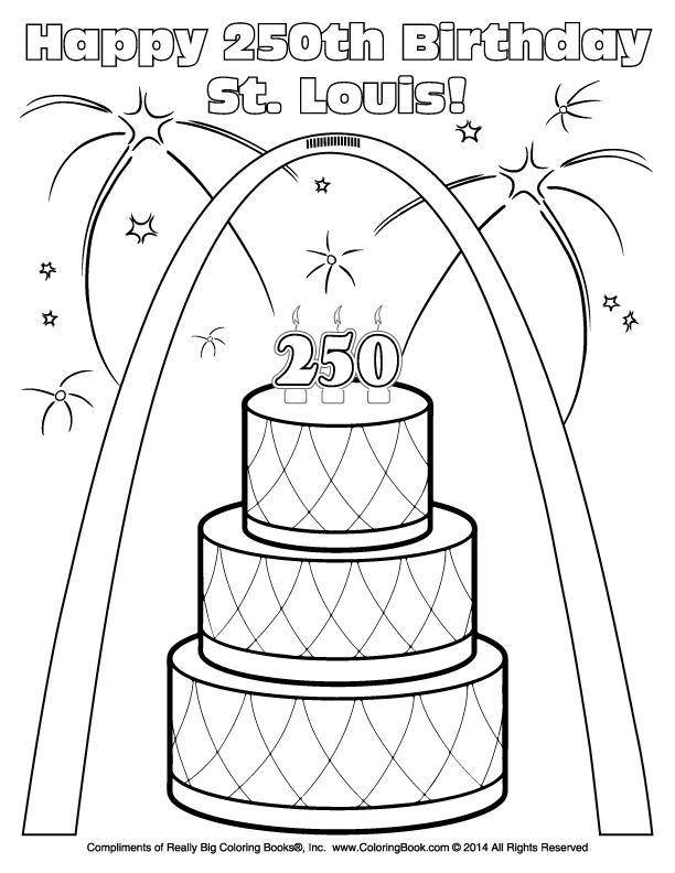 612x792 Coloring Books Free Online Coloring St. Louis Birthday