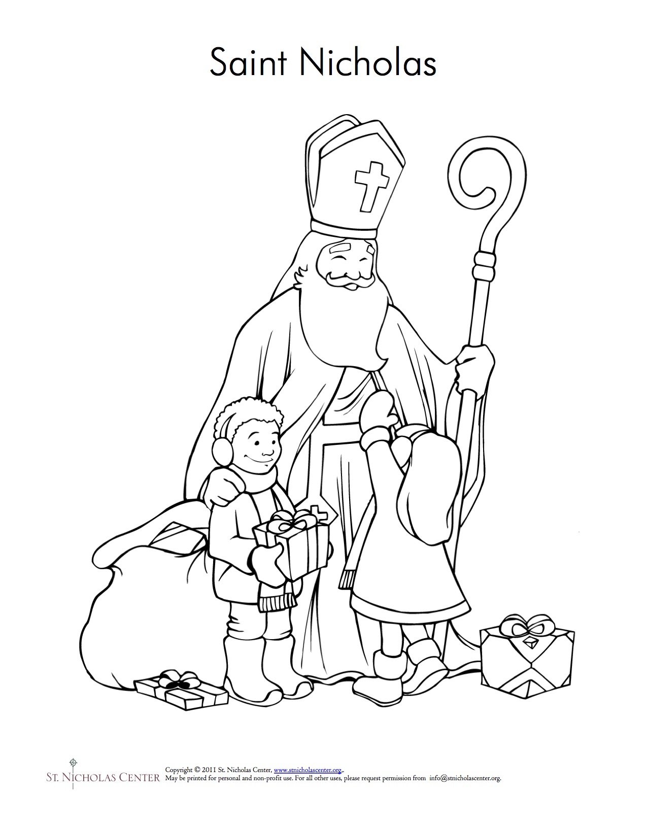 St Nicholas Day Coloring Pages at GetColorings.com | Free printable ...