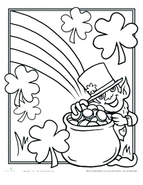 St Patrick Day Coloring Sheets 550x710 St Patrick Day Coloring Sheets