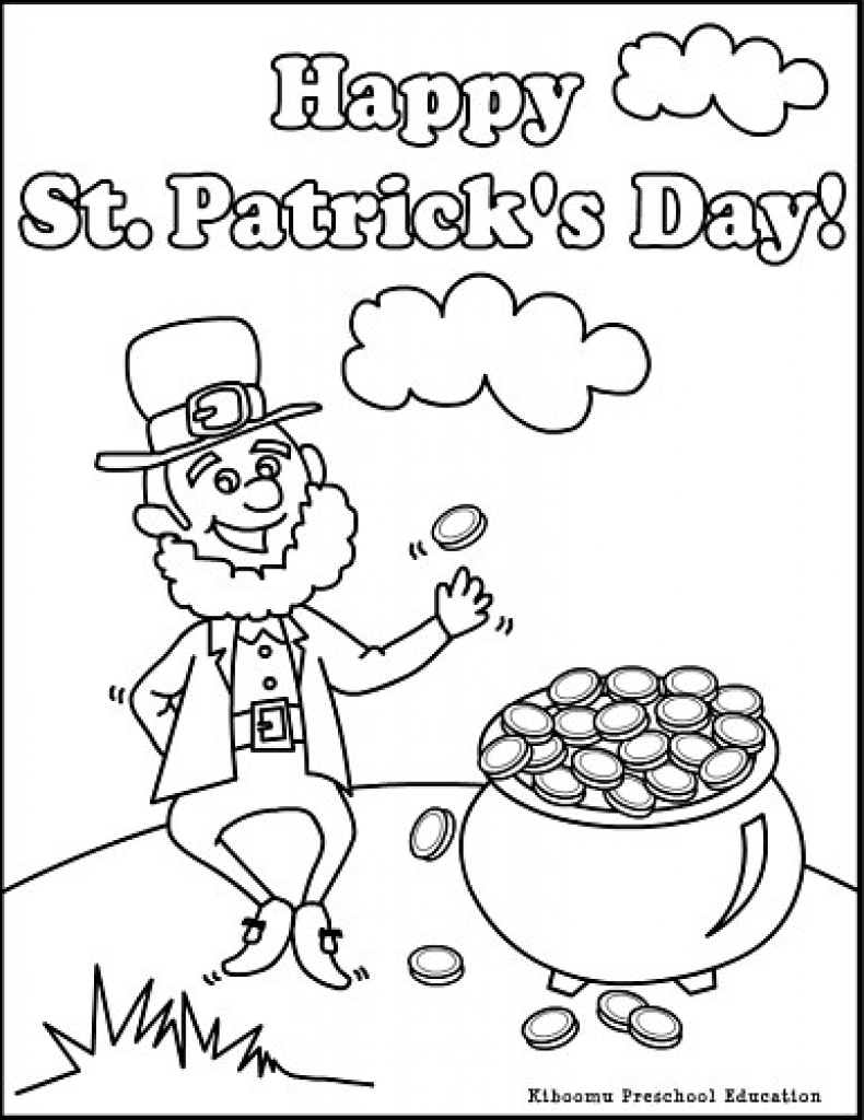 Free Printable St Patrick Day Coloring Pages 790x1024 Free Printable St Patrick Day Coloring Pages
