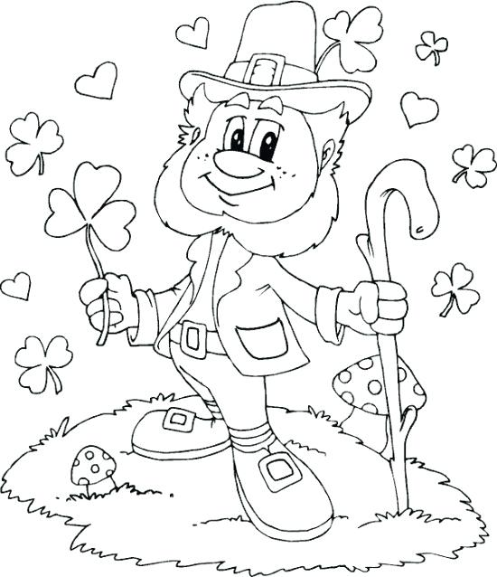 Saint Patrick Coloring Page Unique St Coloring Pages For St 550x638 Saint Patrick Coloring Page Unique St Coloring Pages For St