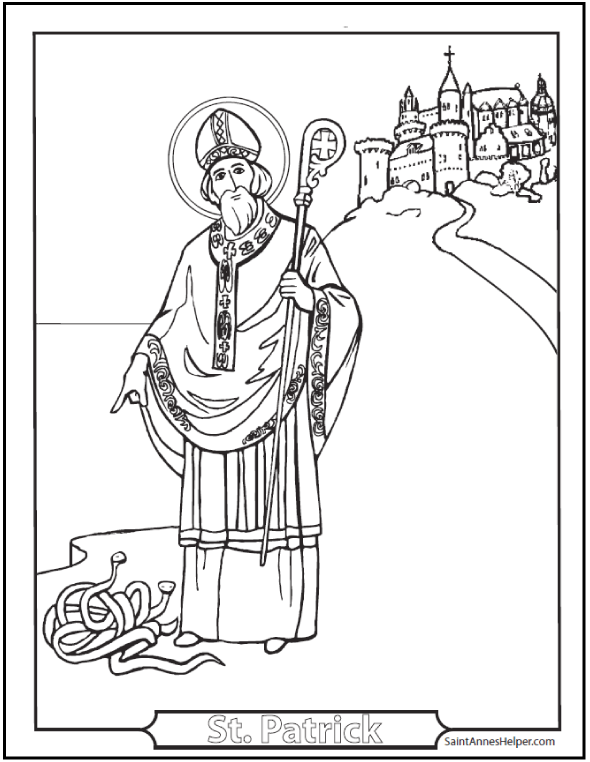 St Patrick's Day Coloring Pages Short Irish Blessings 590x762 St Patrick's Day Coloring Pages Short Irish Blessings