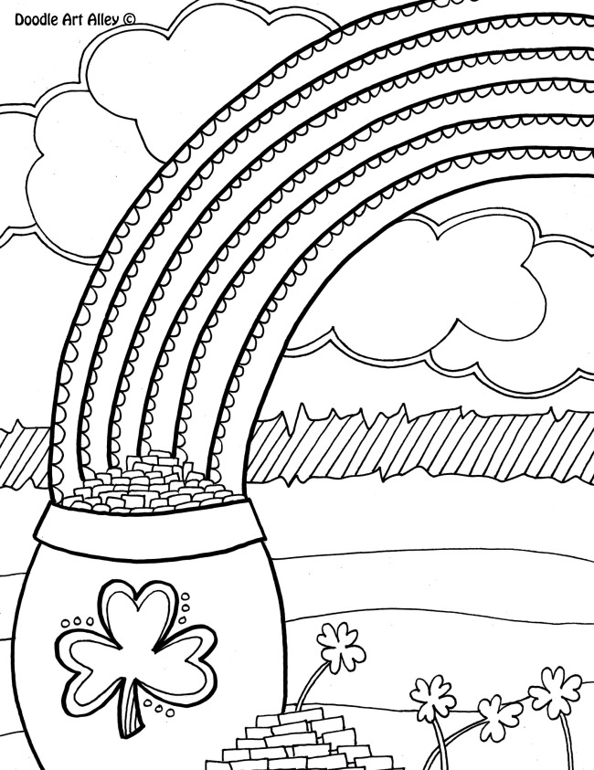 12 St. Patrick's Day Printable Coloring Pages For Adults Amp Kids 650x843 12 St. Patrick's Day Printable Coloring Pages For Adults Amp Kids