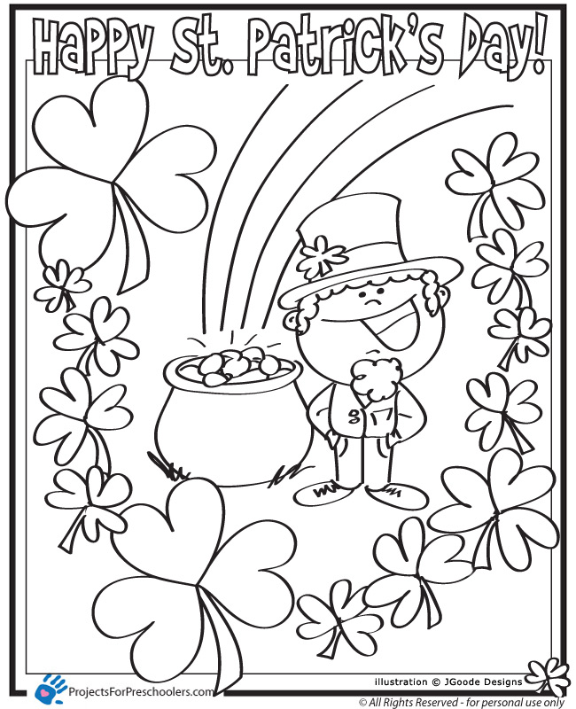 Happy St Patricks Day Coloring Pages 650x800 Happy St Patricks Day Coloring Pages