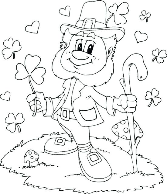 550x638 Saint Patrick Day Coloring Pages