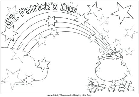 460x322 St Patrick Day Free Coloring Sheets St Day Coloring Pages Saint