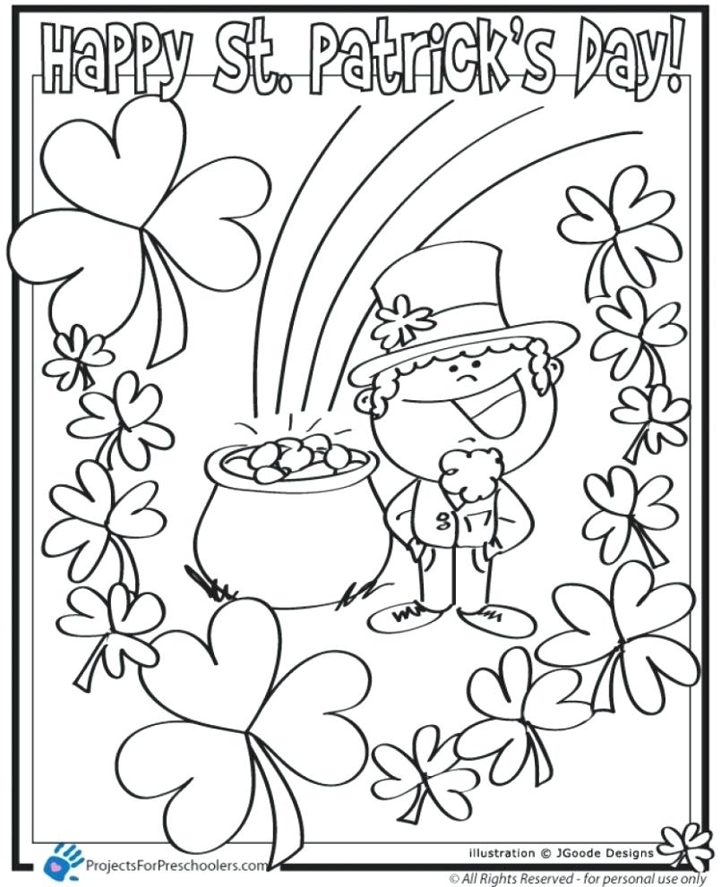 805x991 Coloring Pages ~ St Patrick Day Coloring Pages Outstanding