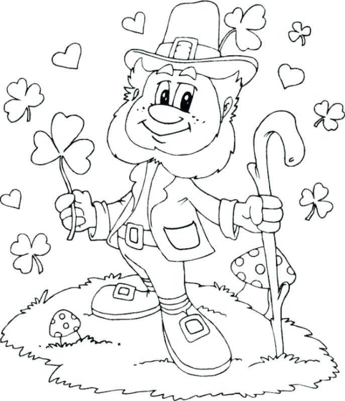 687x798 St Patrick Coloring Pages Large Size Of Coloring Day Coloring