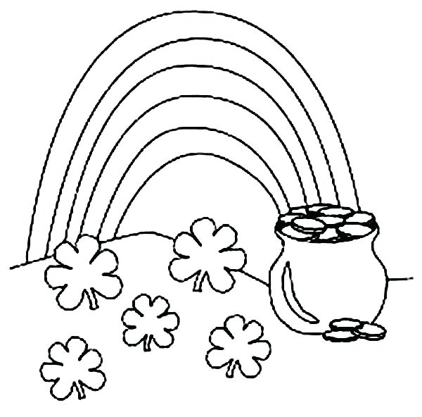 600x592 Coloring Pages St Patricks Day Shamrock Coloring Pages Shamrock