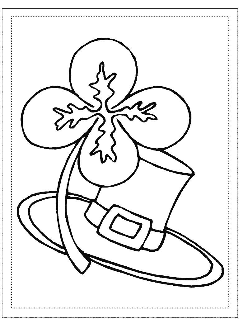 768x1024 Cozy Design St Patrick Coloring Page Patricks Day Line Pages 1
