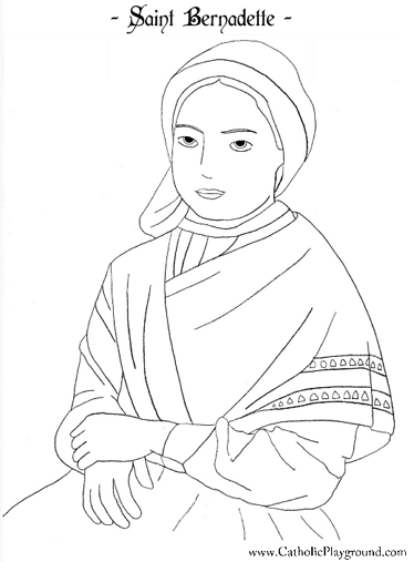 Saints Coloring Pages Catholic Playground 374x507 Saints Coloring Pages Catholic Playground