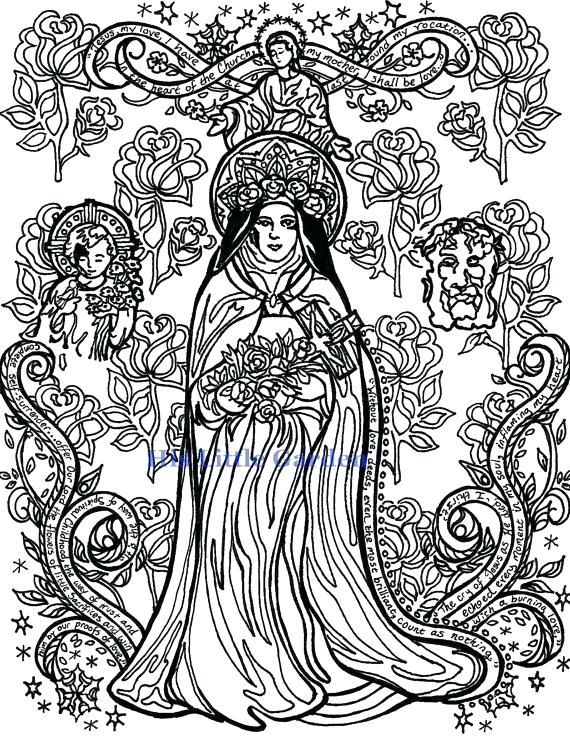 St Therese Of Lisieux Coloring Sheet Page Luxury The Child Holy 570x741 St Therese Of Lisieux Coloring Sheet Page Luxury The Child Holy