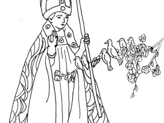 St Valentine Coloring Pages St Valentine Valentines Day 320x240 St Valentine Coloring Pages St Valentine Valentines Day