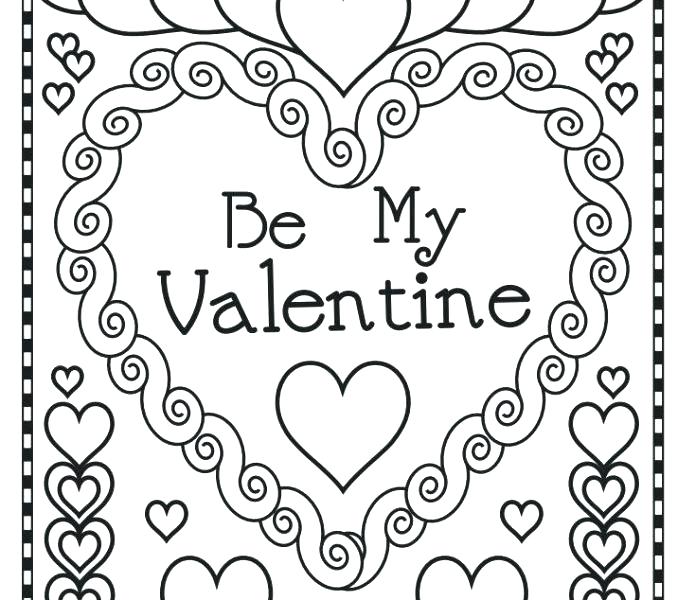 Be My Valentine Coloring Pages 678x600 Be My Valentine Coloring Pages
