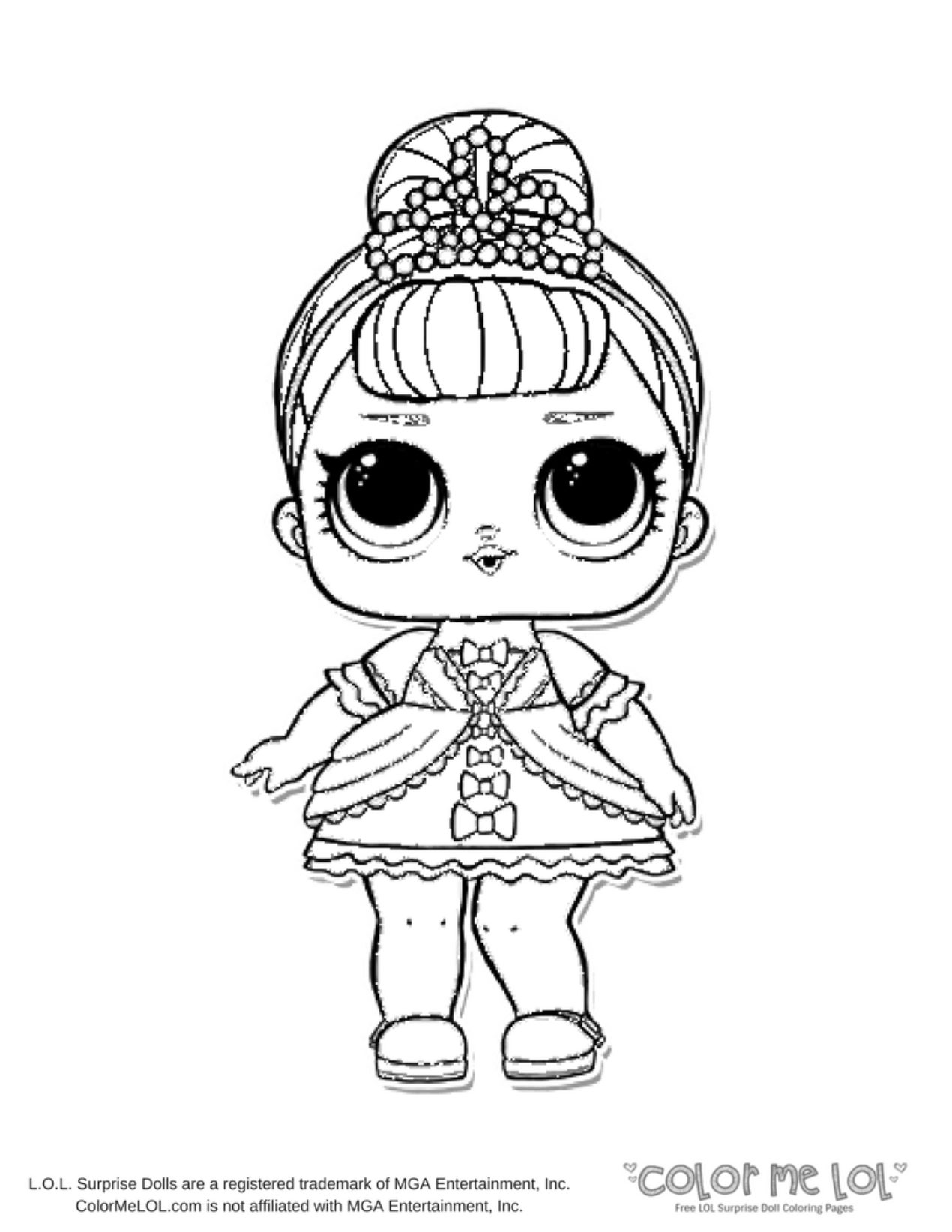 Color Me Lol Fancy Coloring Page 1270x1643 Color Me Lol Fancy Coloring Page