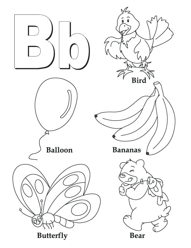 Educational Stage Coloring Pages My A To Z Coloring Book Letter B 612x792 Educational Stage Coloring Pages My A To Z Coloring Book Letter B