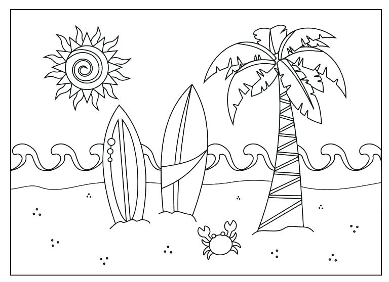 Beach Coloring Page Summer Beach Coloring Sheets Boom Beach 768x558 Beach Coloring Page Summer Beach Coloring Sheets Boom Beach