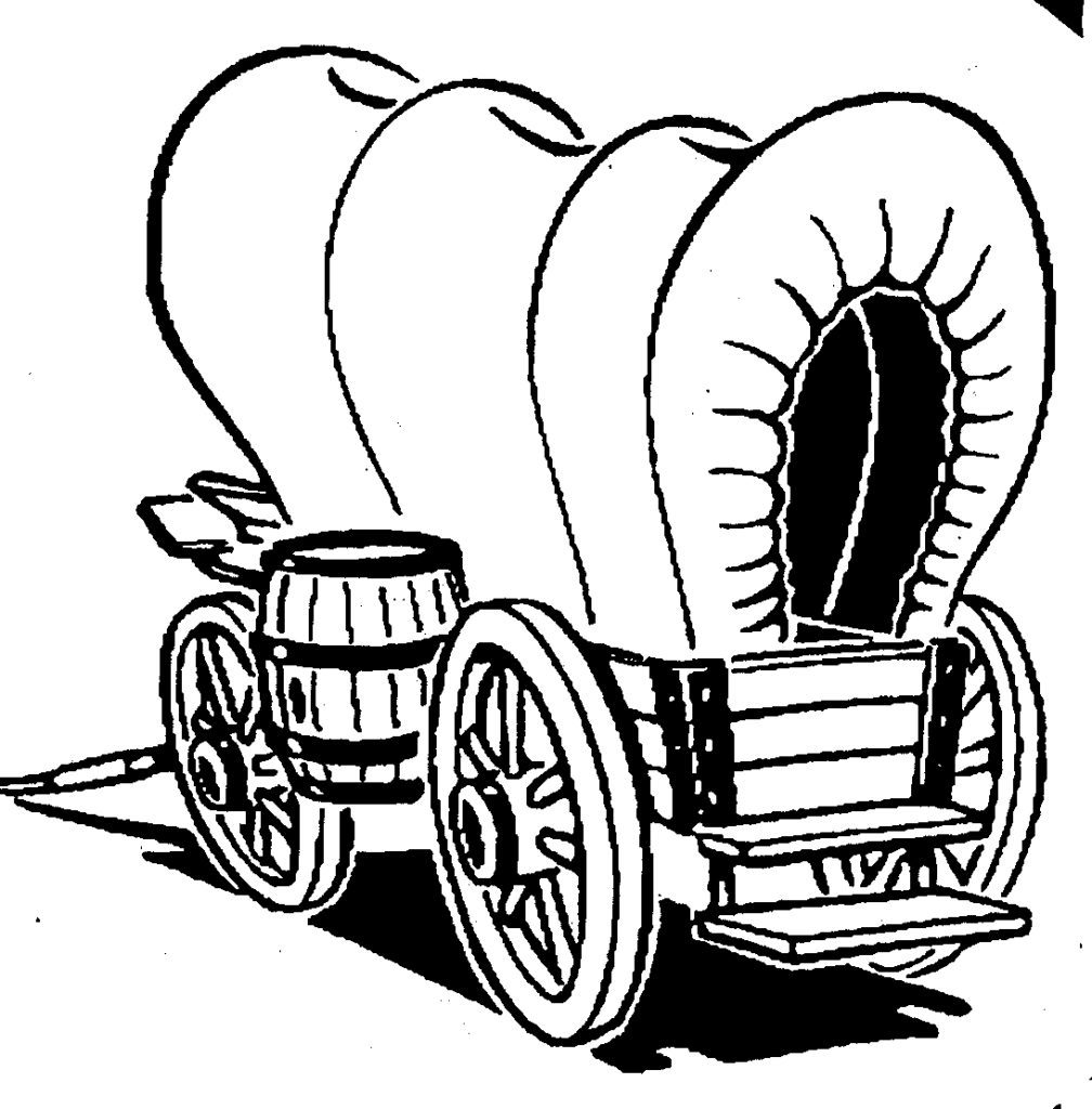 1008x1024 Attractive Covered Wagon Coloring Page Pattern