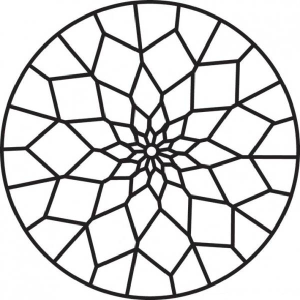 600x600 Simple Patterns To Colour 21 Stained Glass Coloring Pages Simple