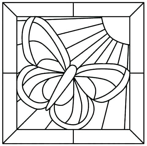 480x476 Stained Glass Coloring Pages Stained Glass Coloring Pages Easter
