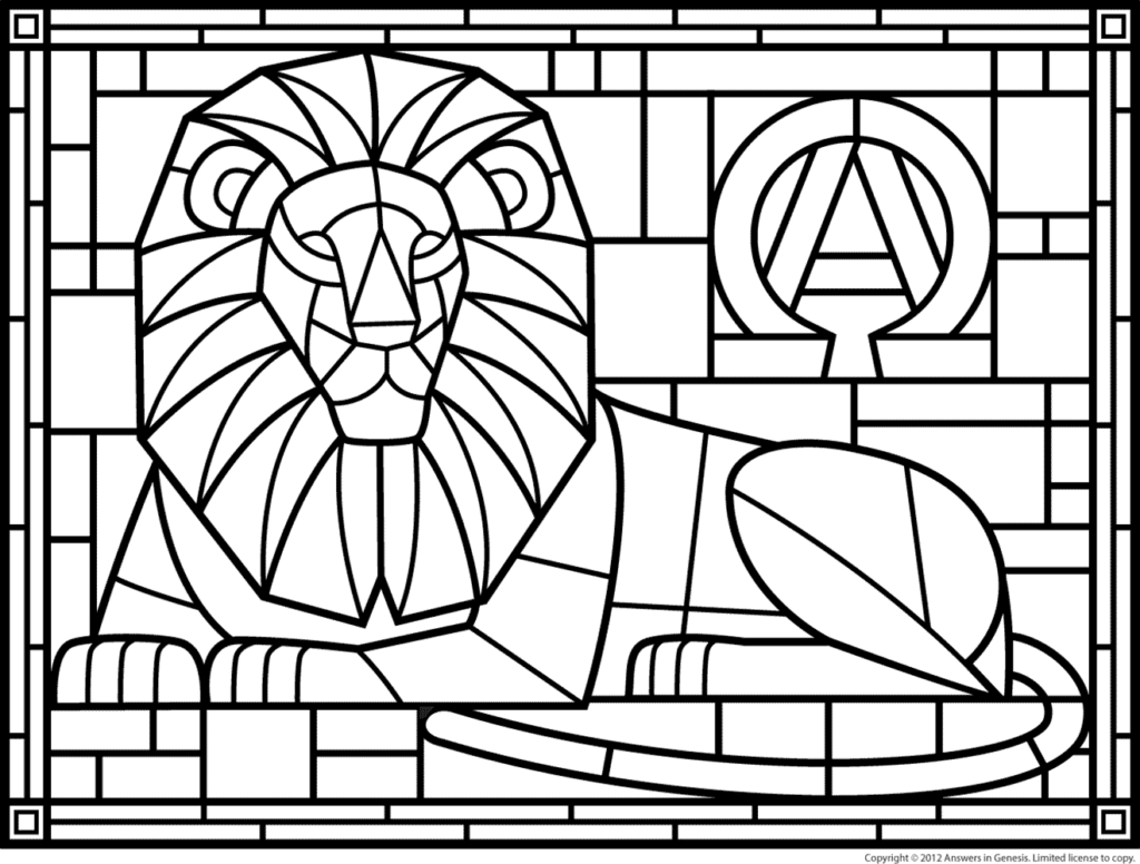 1024x776 Stained Glass Coloring Pages Stained Glass Visitation Coloring