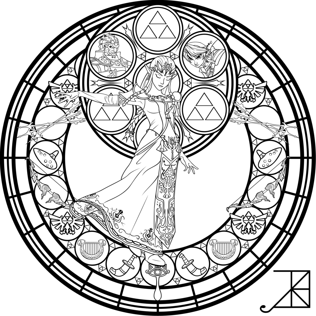 1024x1024 Quickly Stained Glass Coloring Sheets Pages Free