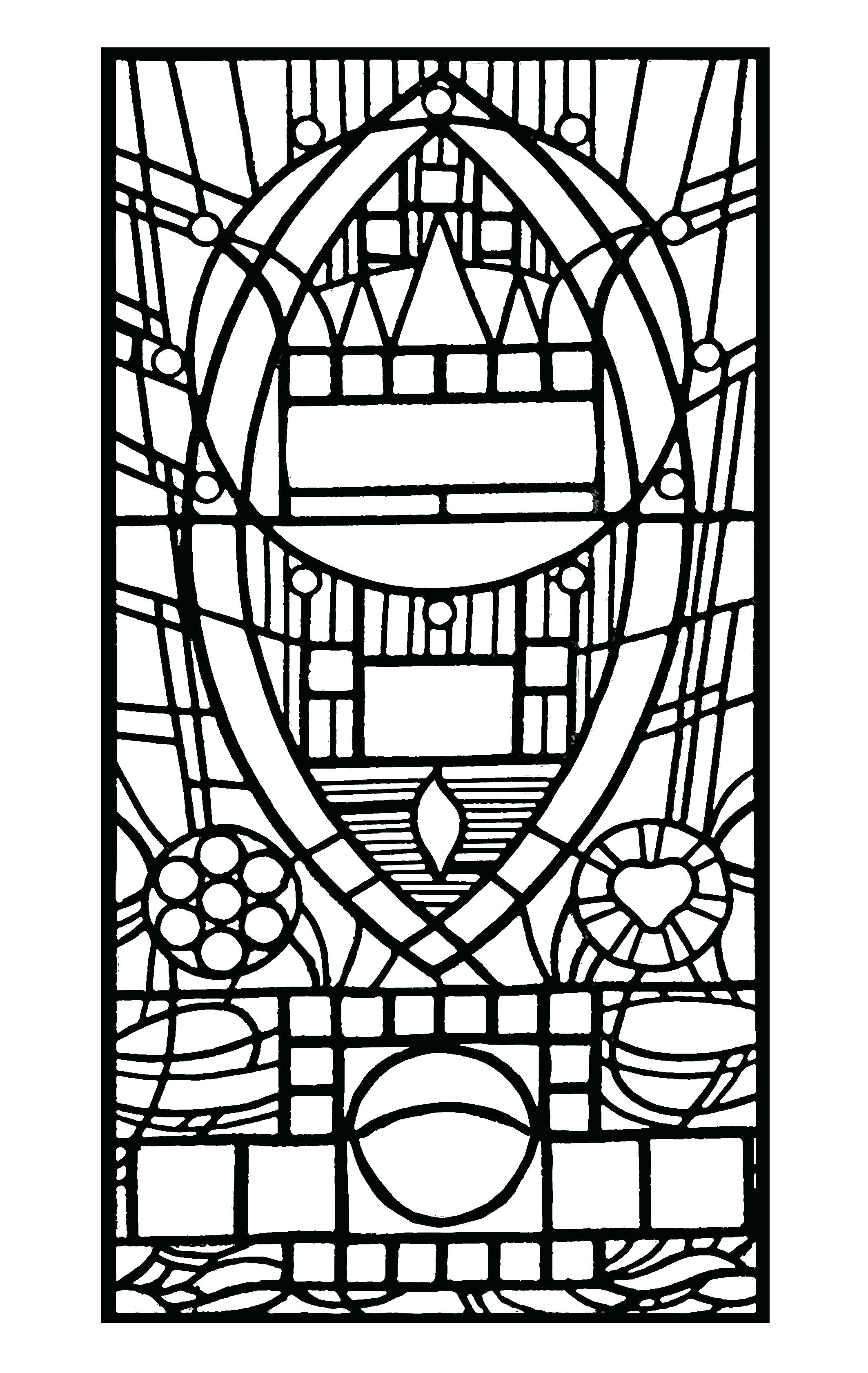 Stained glass coloring pages free at getcolorings free printable