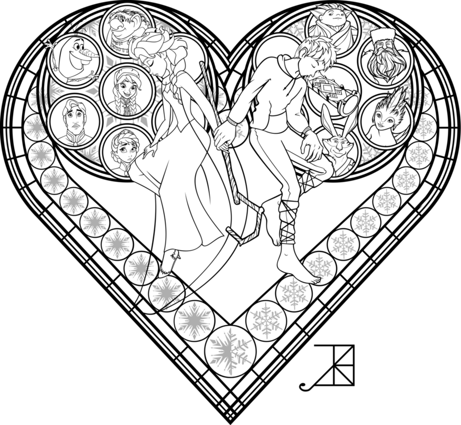 931x858 Stained Glass Coloring Pages