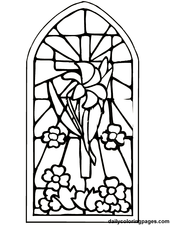 Stained Glass Coloring Pages Religious at GetColorings.com | Free ...