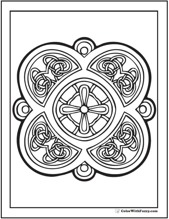 590x762 90 Celtic Coloring Pages Irish, Scottish, Gaelic Adult