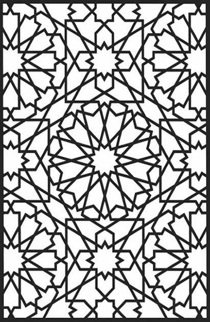 Geometric Design Colouring Pictures Stained Glass Colouring Pages 411x630 Geometric Design Colouring Pictures Stained Glass Colouring Pages