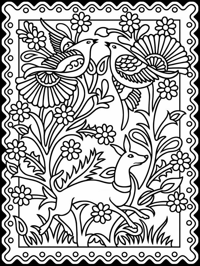 Free Printable Stained Glass Coloring Pages 76 650x865 Free Printable Stained Glass Coloring Pages 76