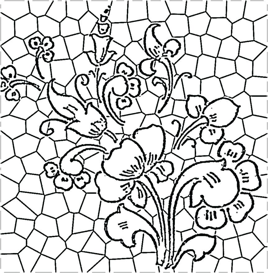 Stained Glass Coloring Pages For Adults 863x876 Stained Glass Coloring Pages For Adults