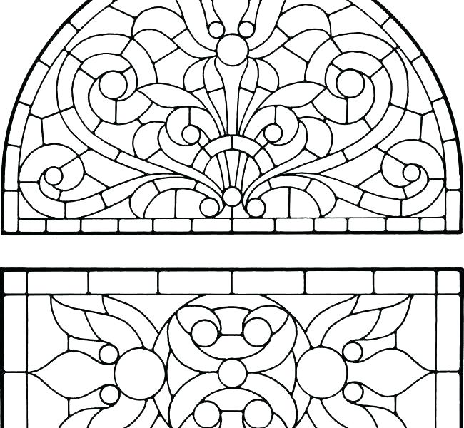 Stained Glass Windows Coloring Pages 650x600 Stained Glass Windows Coloring Pages